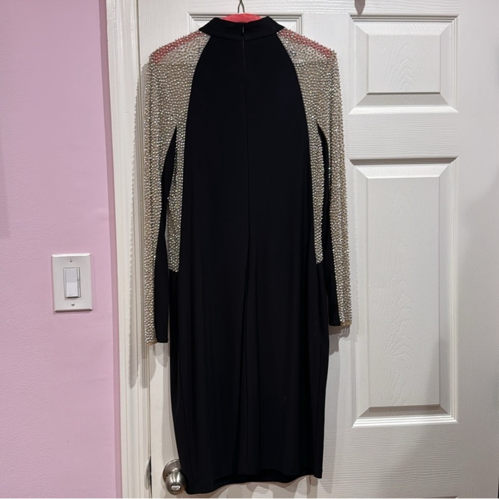 Escape Black Dress with Silver Embellishments - Picture 3 of 4
